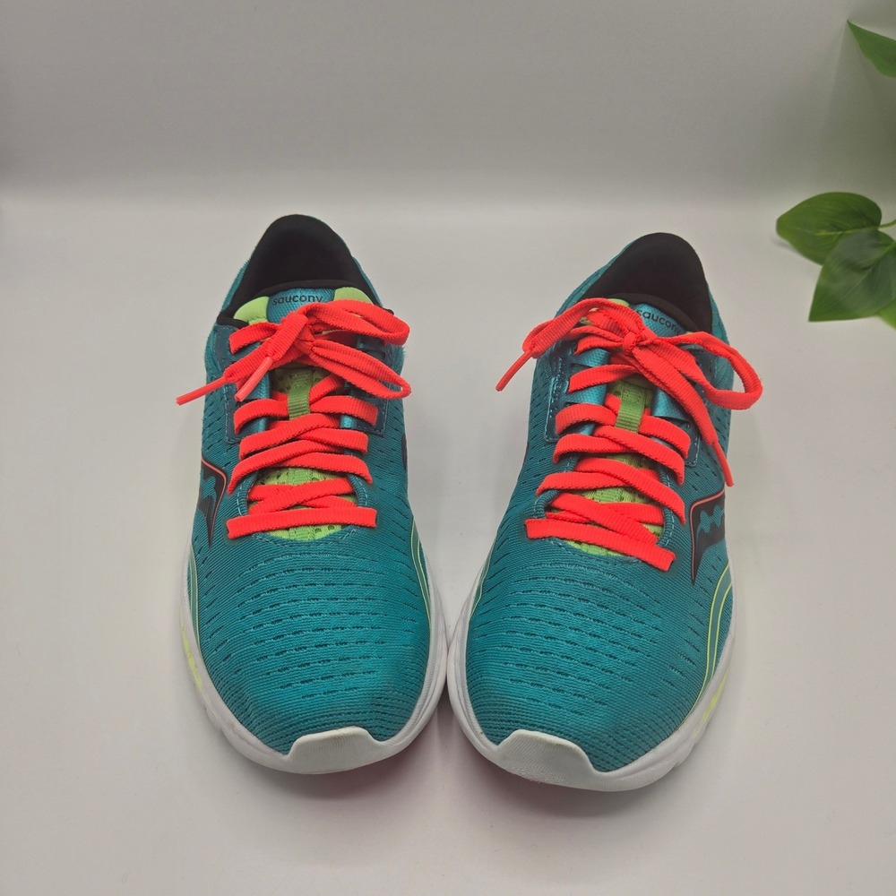 Saucony Kinvara 11 Running Shoes Teal Coral S10551-10 Size 6